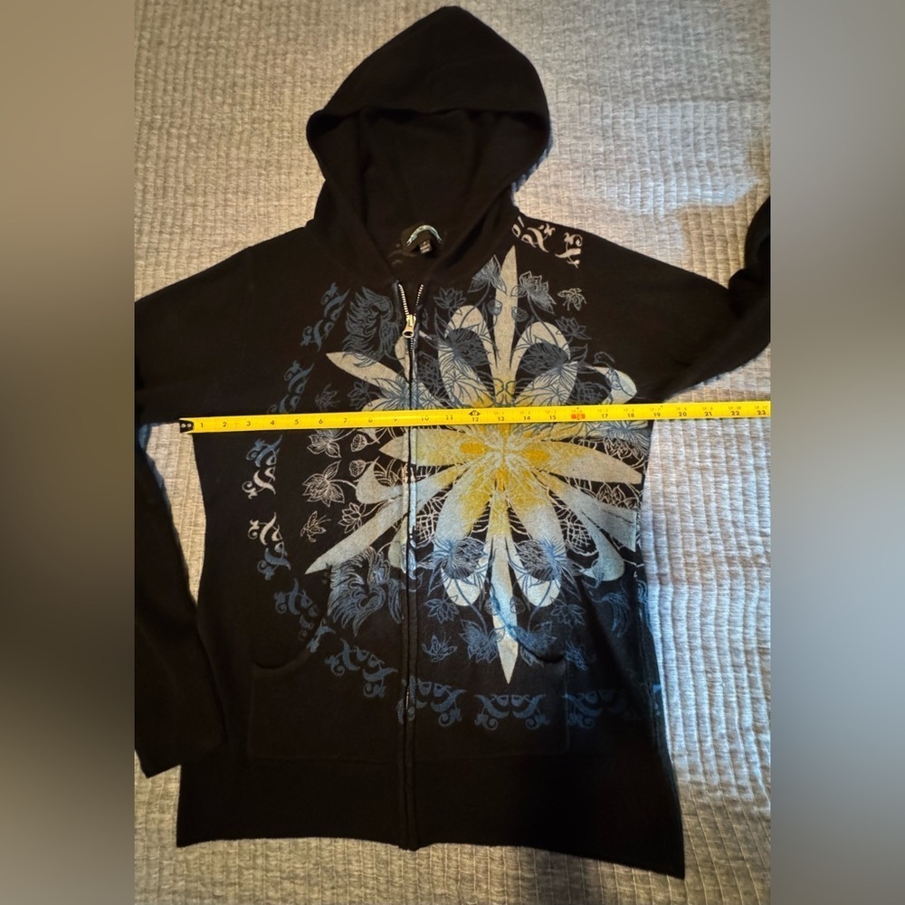 Til The End', On the Byas Black and Blue Women's Cardigan - Picture 7 of 11